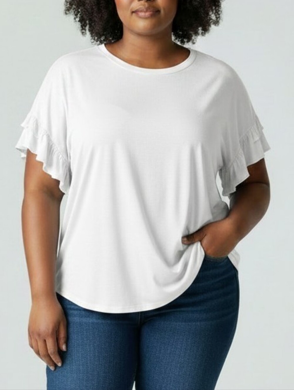 Old Navy Lightweight Scoop Neck Women's Linen Top In Cream Size 3X